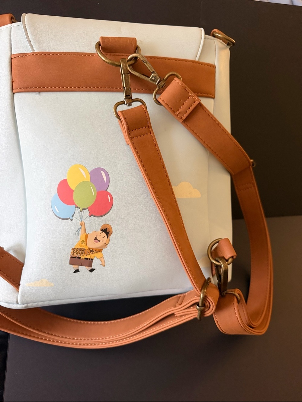 Loungefly Pixar Up House Backpack in Light Blue with Balloons - Picture 4 of 6